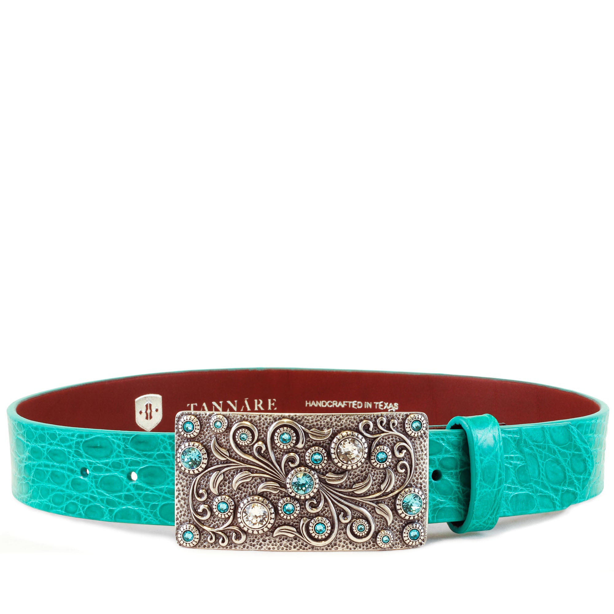 Genuine Croco Ladies Belt 1-1/2