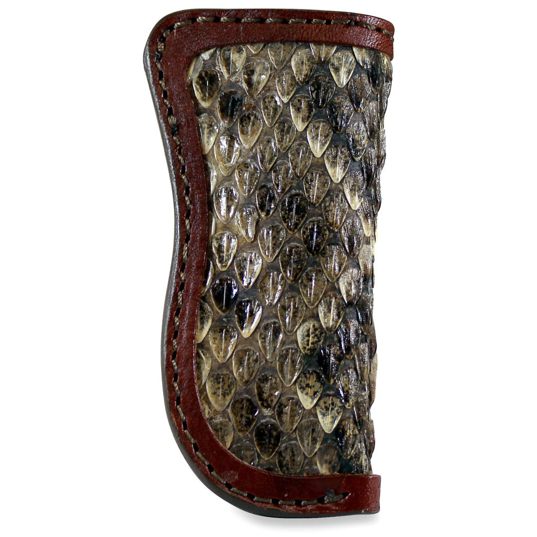 Knife Sheath with Rattlesnake In-lay