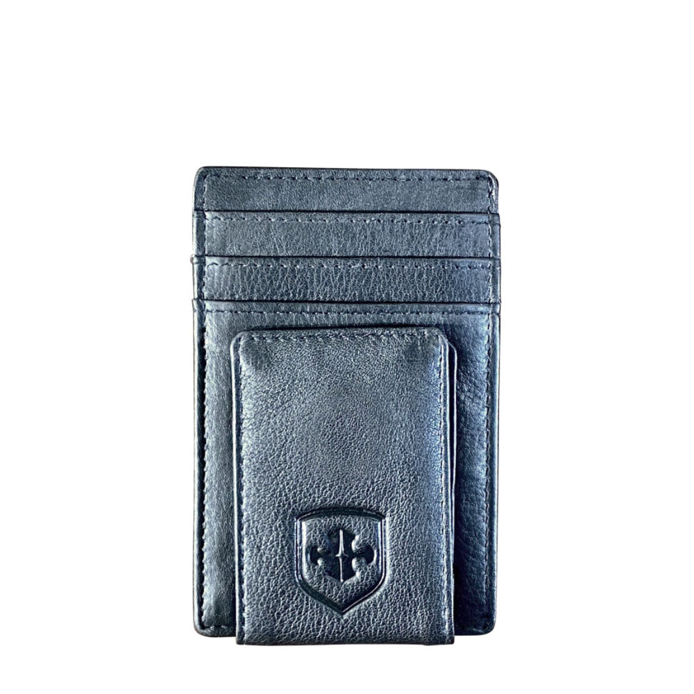 Men Leather Magnetic Front Pocket Wallet Money Clip Slim ID