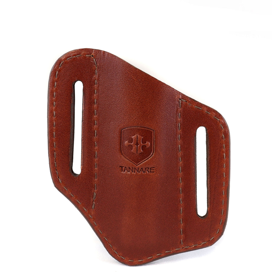 Pancake Knife Sheath with Rattlesnake