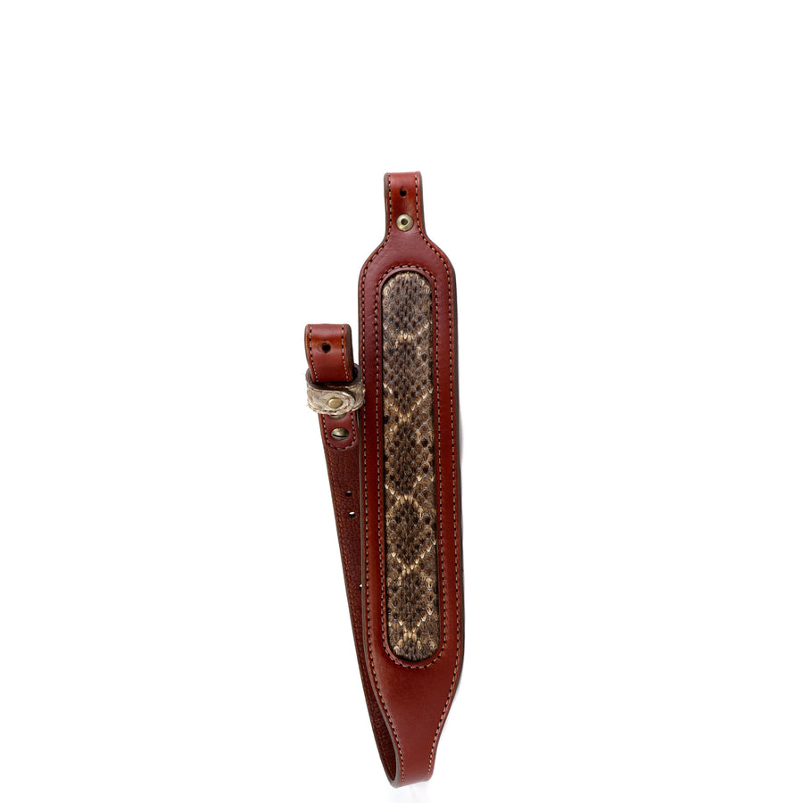 Rifle Sling with Genuine Rattlesnake In-lay